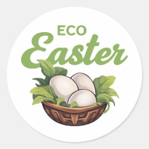 Adesivo Páscoa ecológica