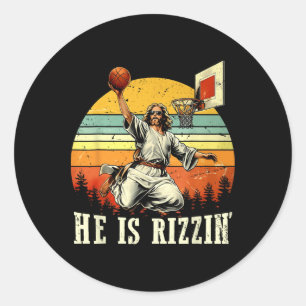 Adesivo Páscoa Ele É Rizzin Cristão Religioso Meninos Cria