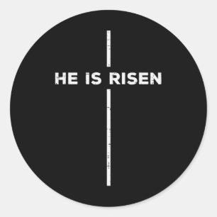 Adesivo Páscoa Ele Ressuscitou Cruz Jesus Religiosos Homen
