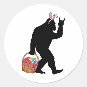 Adesivo Páscoa Engraçada Ovos Pés-Brisos Costume Bunny Big