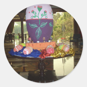 Adesivo Páscoa Festiva Joyful Springtime Ovos Coloridos