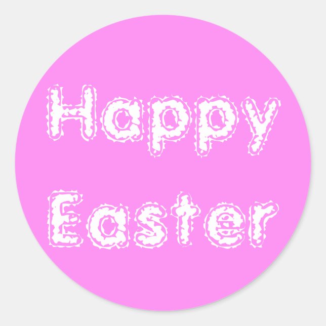 Adesivo Páscoa Frosty Violet Sticker, de Janz (Frente)