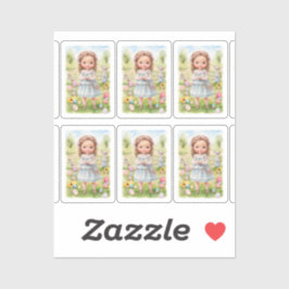 Adesivo Páscoa Girl