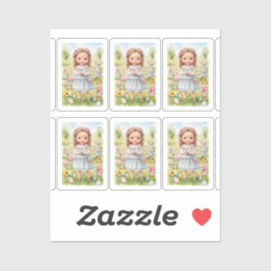 Adesivo Páscoa Girl