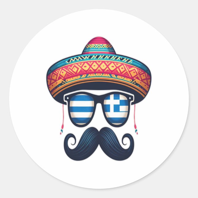Adesivo Páscoa Grega Cinco De Mayo Crianças Mexicanas Bo (Frente)