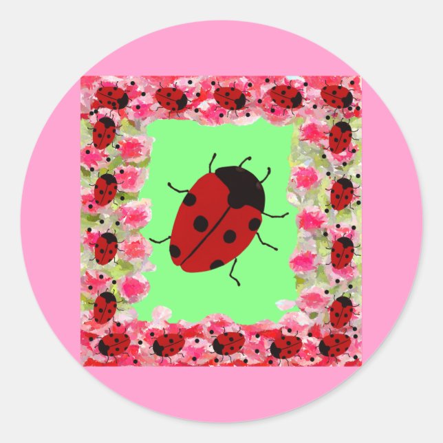 Adesivo Páscoa Ladybug (Frente)