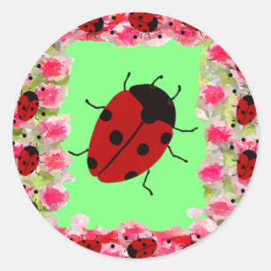 Adesivo Páscoa Ladybug