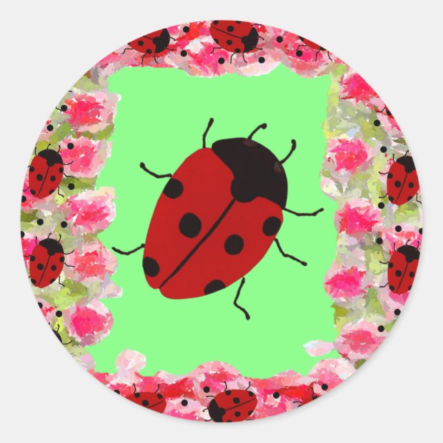 Adesivo Páscoa Ladybug (Frente)