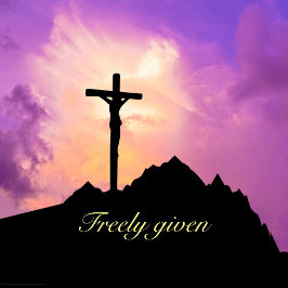 Adesivo Páscoa Personalizar Jesus na Cruz