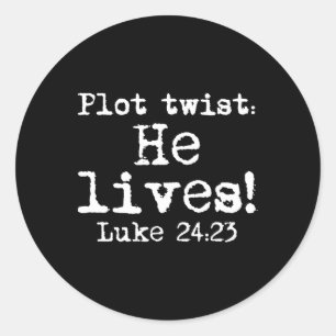 Adesivo Páscoa Plot Twist Ele Vive Luke 24 Mulheres Religi