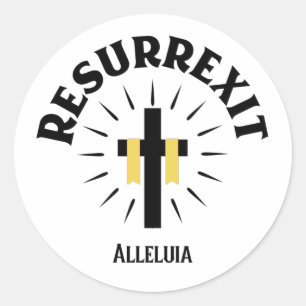 Adesivo Páscoa Religiosa Ressurrexedo Latino Que Está Ri