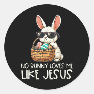 Adesivo Páscoa Sem Coelhinho Me Ama Como Jesus Cristão