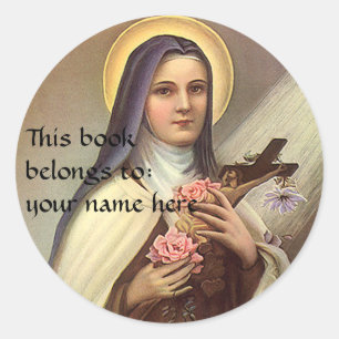 Adesivo Páscoa Vintage, Nun w Cross, Registro Religioso