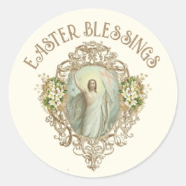 Adesivo Páscoa Vintage Ressurreição Pascha Religioso