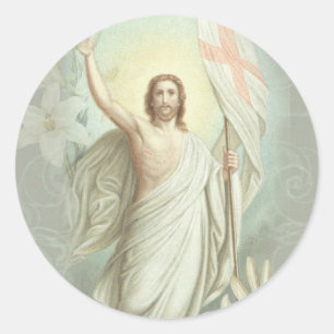 Adesivo Páscoa Vintage Ressurreição Pascha Religioso