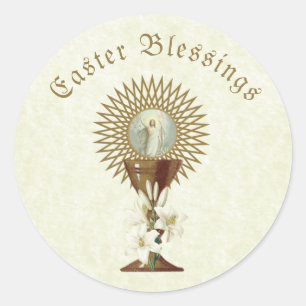 Adesivo Páscoa Vintage Ressurreição Pascha Religioso