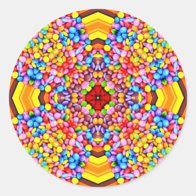 Adesivo PÁSCOA ~ WOW! CANDY multicolorido para Páscoa (Frente)