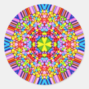 Adesivo PÁSCOA ~ WOW! CANDY multicolorido para Páscoa