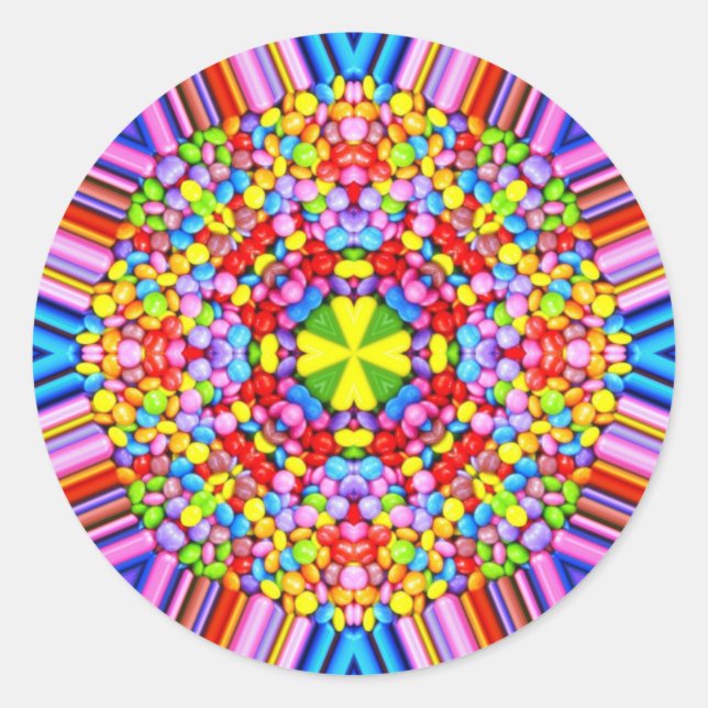 Adesivo PÁSCOA ~ WOW! CANDY multicolorido para Páscoa (Frente)