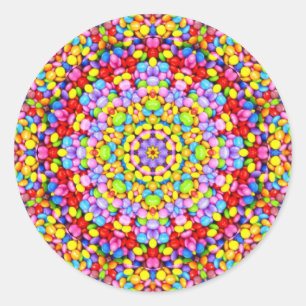 Adesivo PÁSCOA~ WOW! Doces multicoloridos para dar Páscoa~