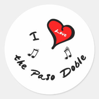 Adesivo Paso Doble Items - Eu coração o Paso Doble