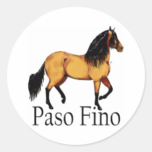 Adesivo Paso Horse Buckskin Paso Fino