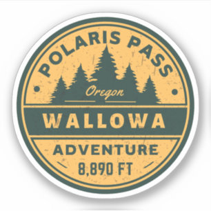 Adesivo passagem polaris wallowa trilha Oregon passagem al