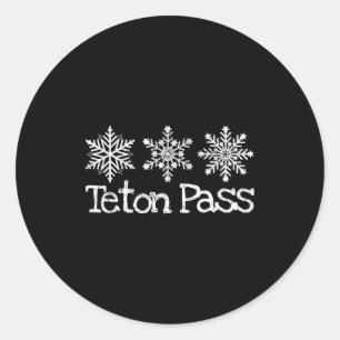 Adesivo passagem Teton wyoming esquiador esqui esquiando f