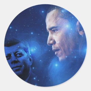 Adesivo Passando da Tocha, John F. Kennedy Barack Obama