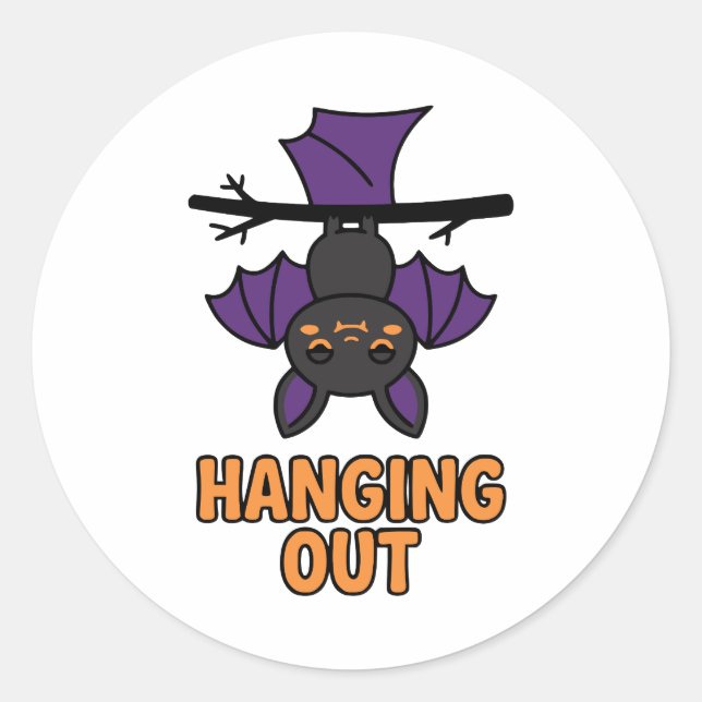 Adesivo Passando o Halloween (Frente)