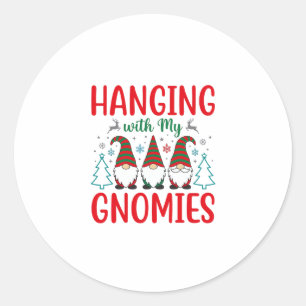 Adesivo Passando o Natal com Meus Gnomos
