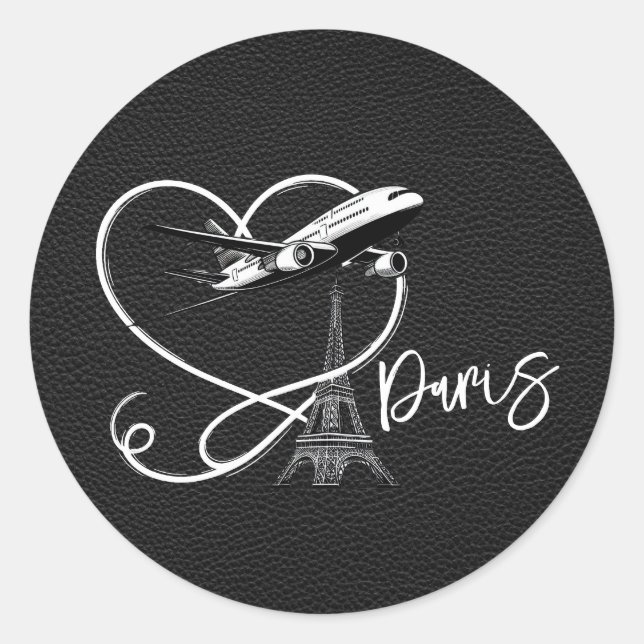 Adesivo Passaporte Black Paris (Frente)