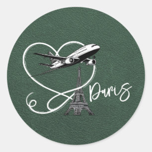 Adesivo Passaporte de Paris Verde