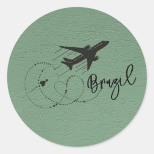 Adesivo Passaporte Verde Brasil