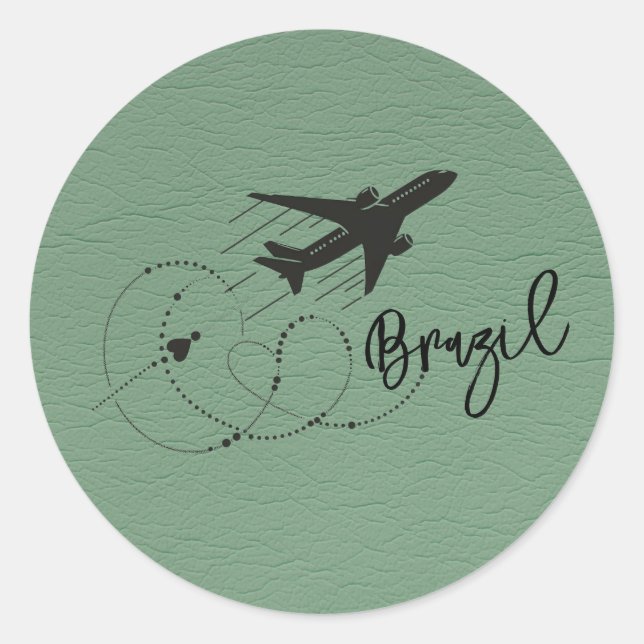 Adesivo Passaporte Verde Brasil (Frente)