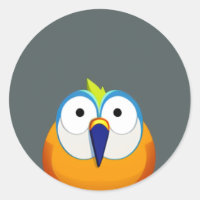 passarinho divertido de desenho animado