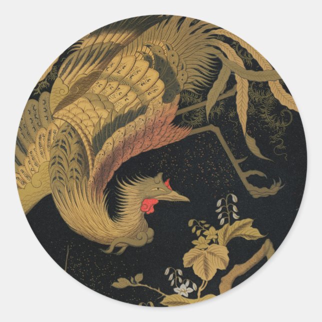 Adesivo Pássaro Audsley Mythical Howo: Fênix Japonesa de 1 (Frente)