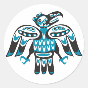 Adesivo pássaro azul