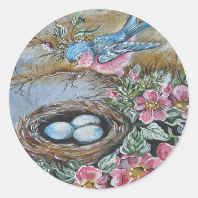 Adesivo Pássaro azul (Frente)