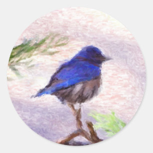 Adesivo Pássaro Azul