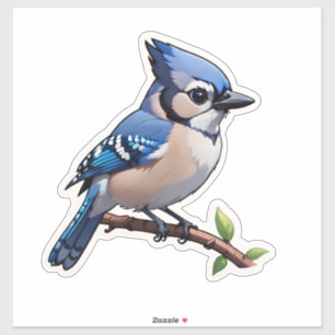 Adesivo Pássaro azul-jay