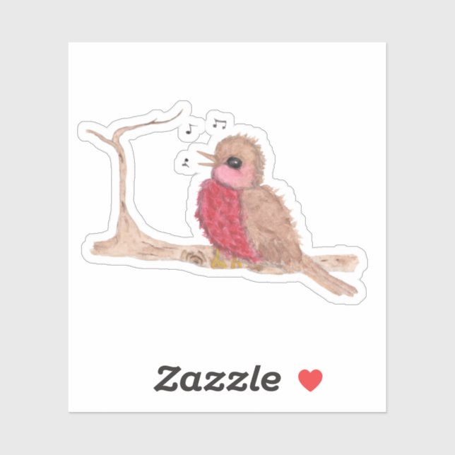 Adesivo Pássaro Canino (Folha)