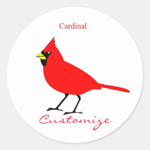 Adesivo Pássaro cardinal vermelho Thunder_Cove