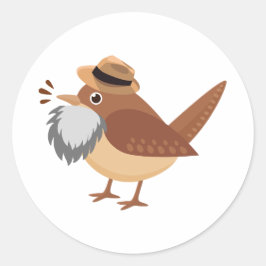 Adesivo Pássaro de Aves com Cinza
