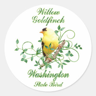Adesivo Pássaro de estado de Washington do Goldfinch
