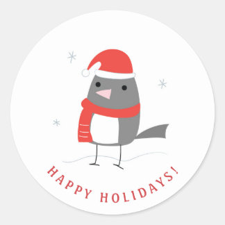 Adesivo Pássaro de inverno