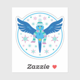 Adesivo Pássaro de inverno