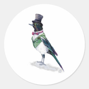 Adesivo Pássaro do Magpie do Victorian