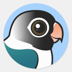 Adesivo Pássaro Mascarado Azul