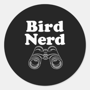 Adesivo Pássaro nerd 